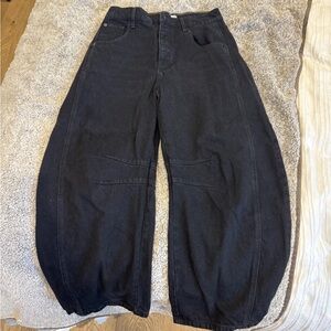 We The Free Black Barrel Jean